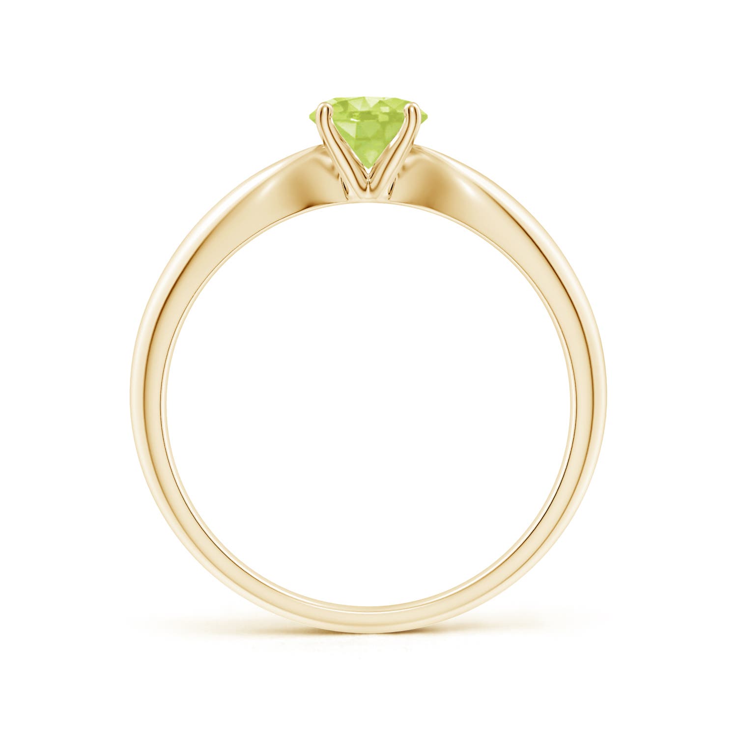 A - Peridot / 0.55 CT / 14 KT Yellow Gold