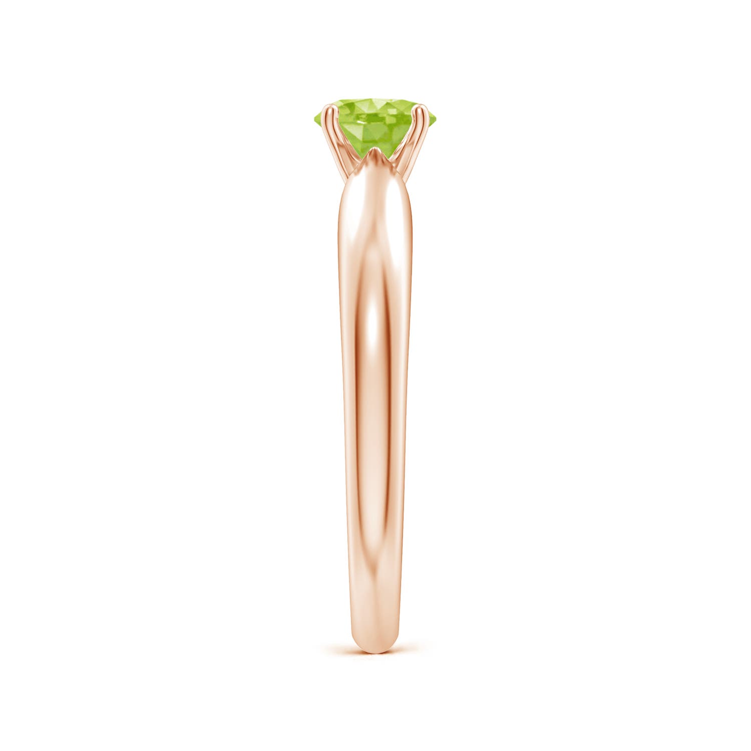 AA - Peridot / 0.55 CT / 14 KT Rose Gold