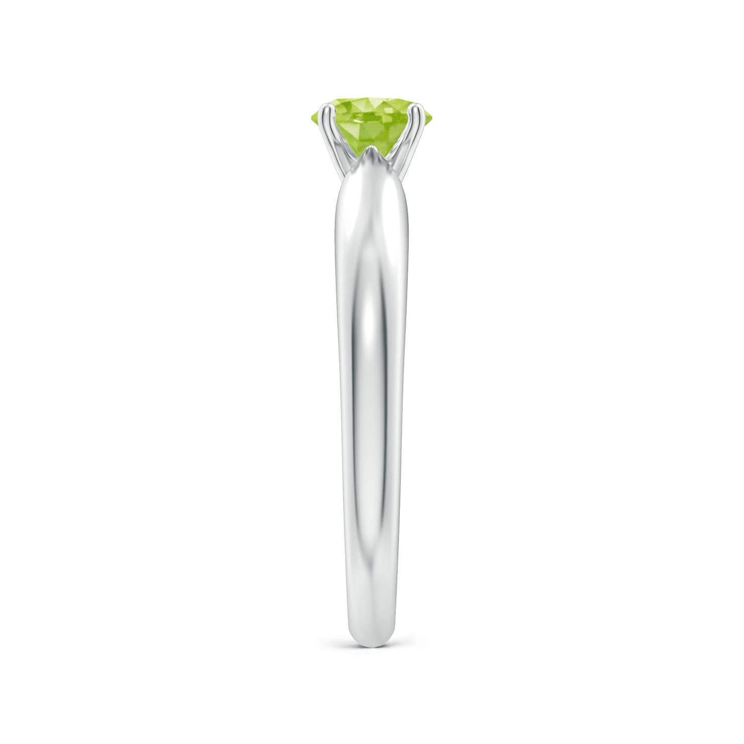 AA - Peridot / 0.55 CT / 14 KT White Gold