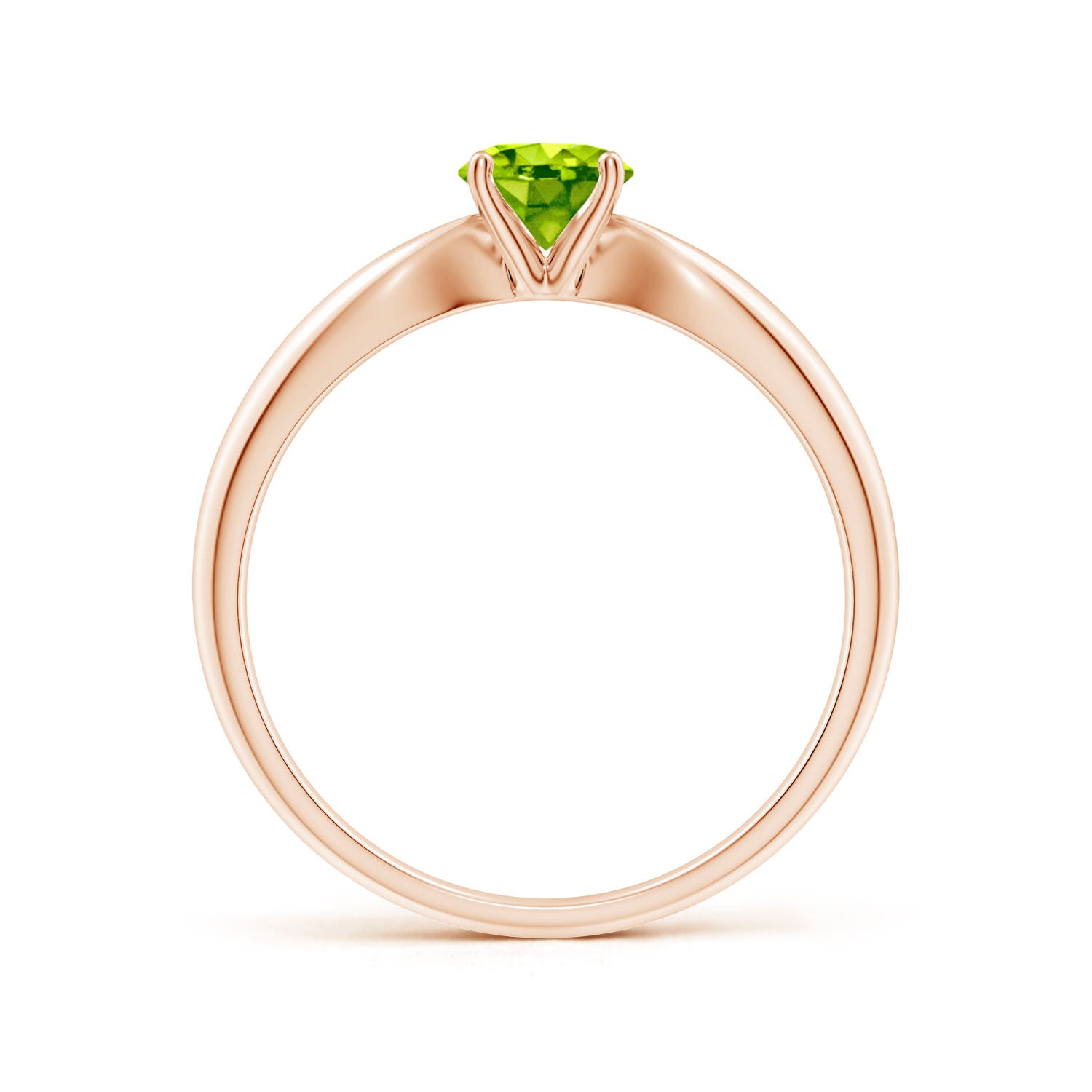 AAA - Peridot / 0.55 CT / 14 KT Rose Gold