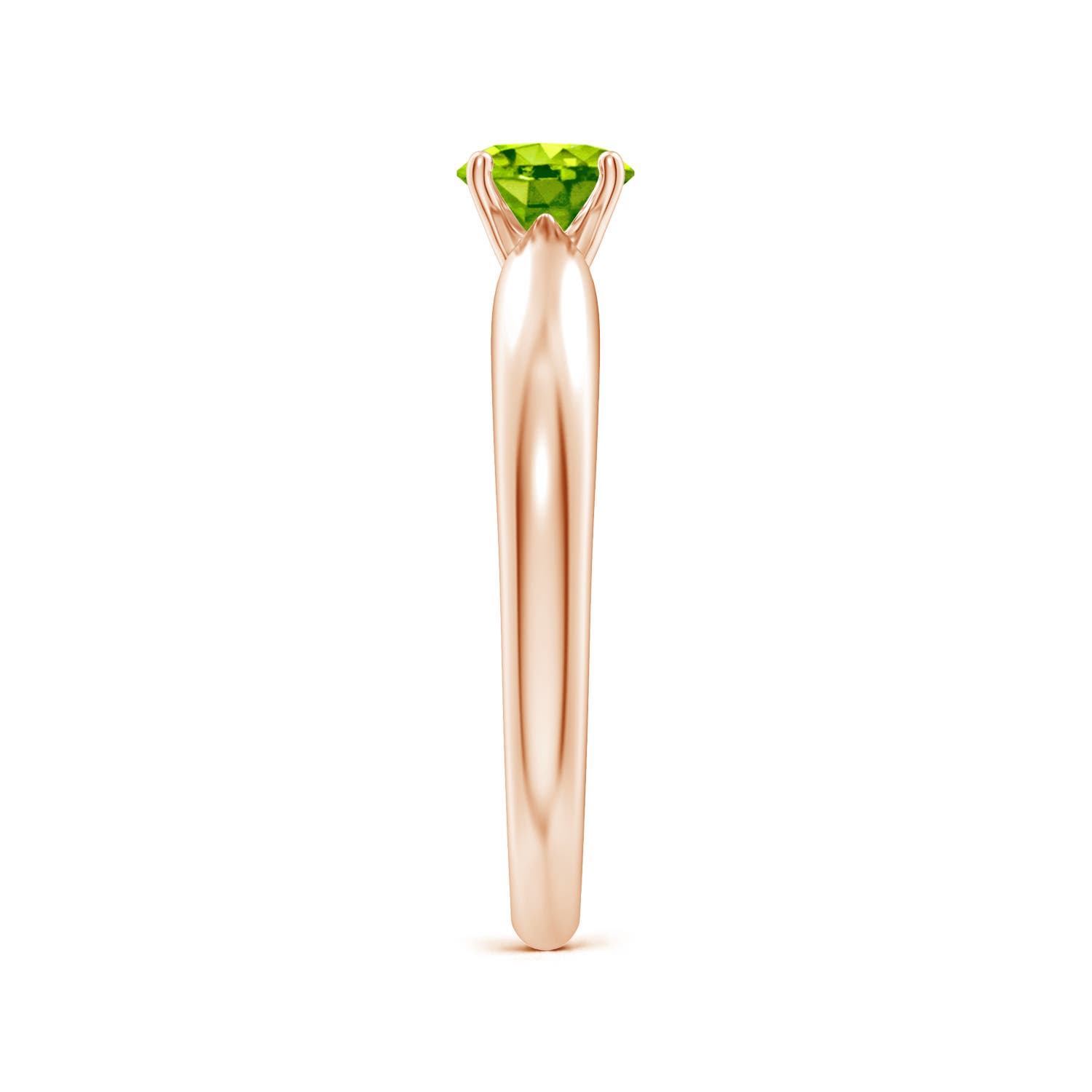 AAA - Peridot / 0.55 CT / 14 KT Rose Gold