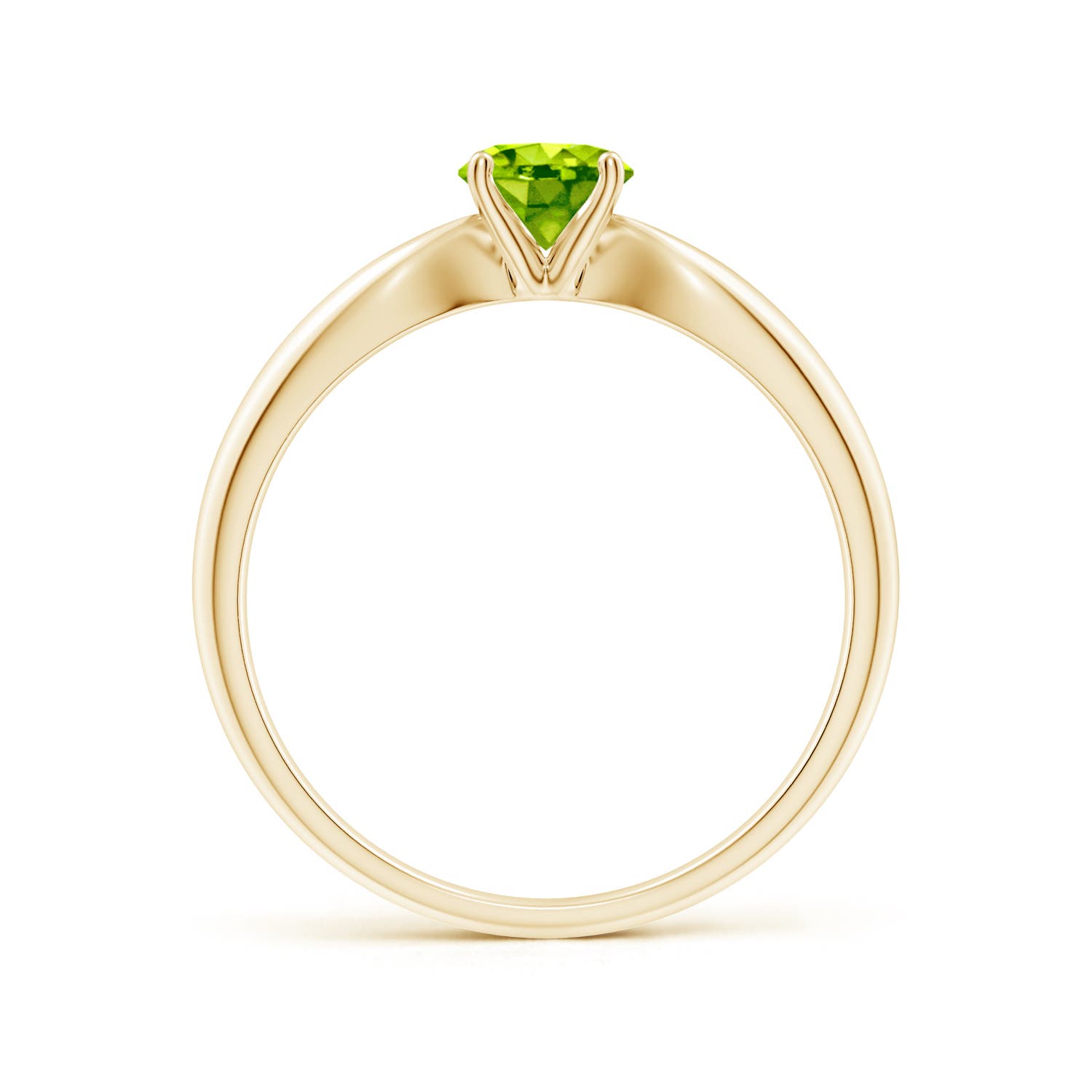 AAA - Peridot / 0.55 CT / 14 KT Yellow Gold