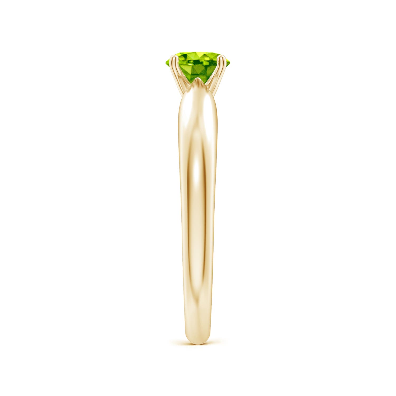 AAA - Peridot / 0.55 CT / 14 KT Yellow Gold