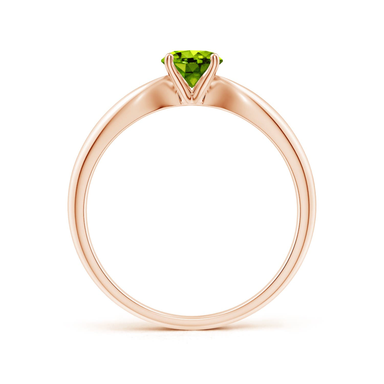 AAAA - Peridot / 0.55 CT / 14 KT Rose Gold