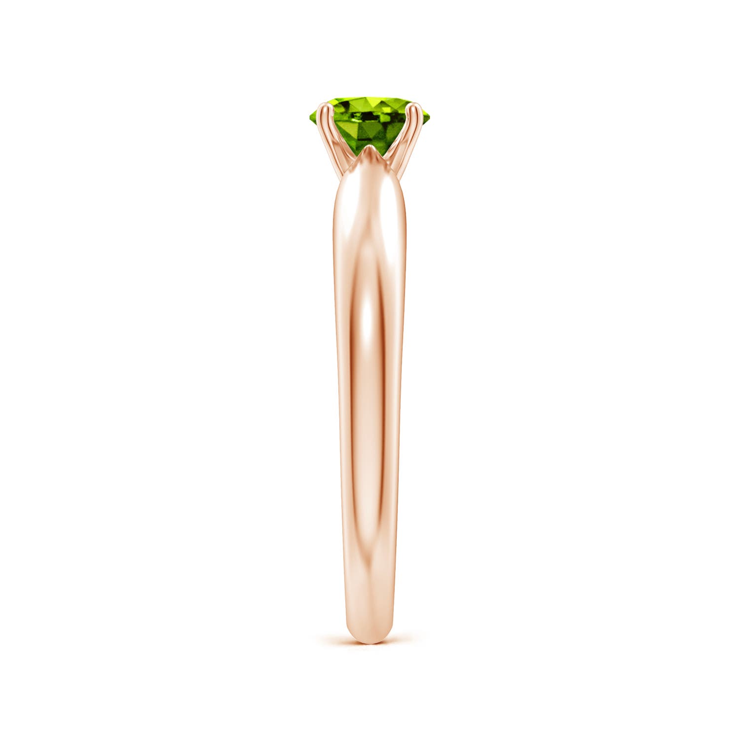 AAAA - Peridot / 0.55 CT / 14 KT Rose Gold