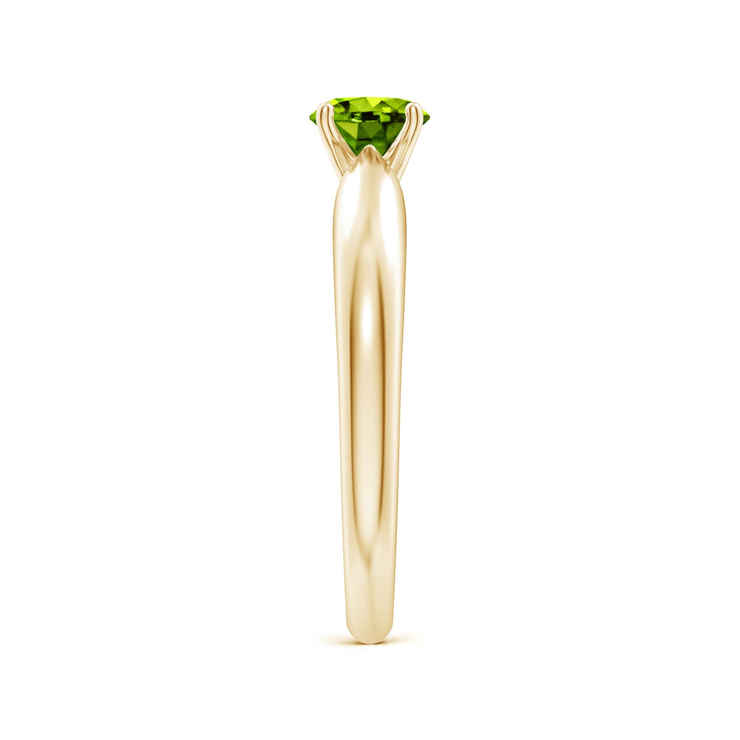 AAAA - Peridot / 0.55 CT / 14 KT Yellow Gold