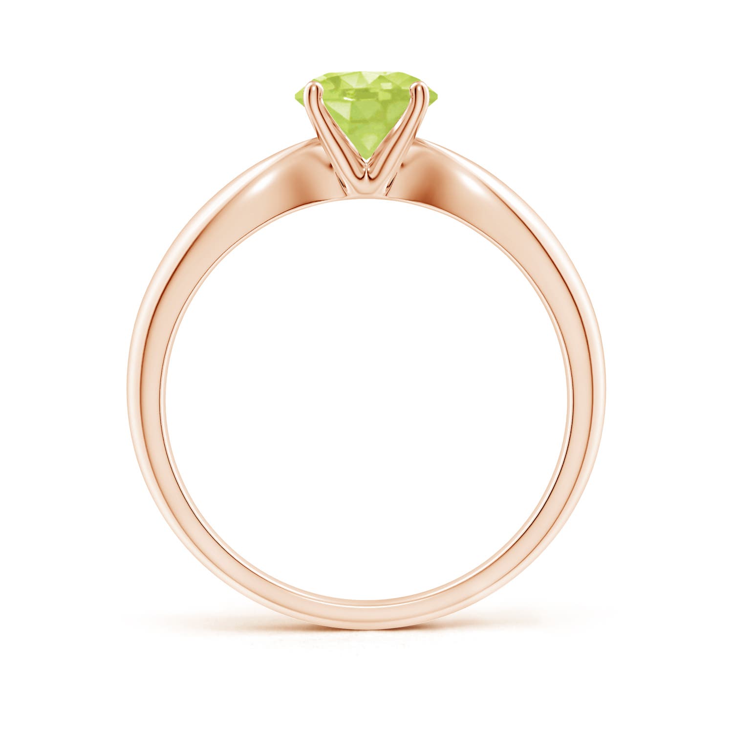 A - Peridot / 0.95 CT / 14 KT Rose Gold