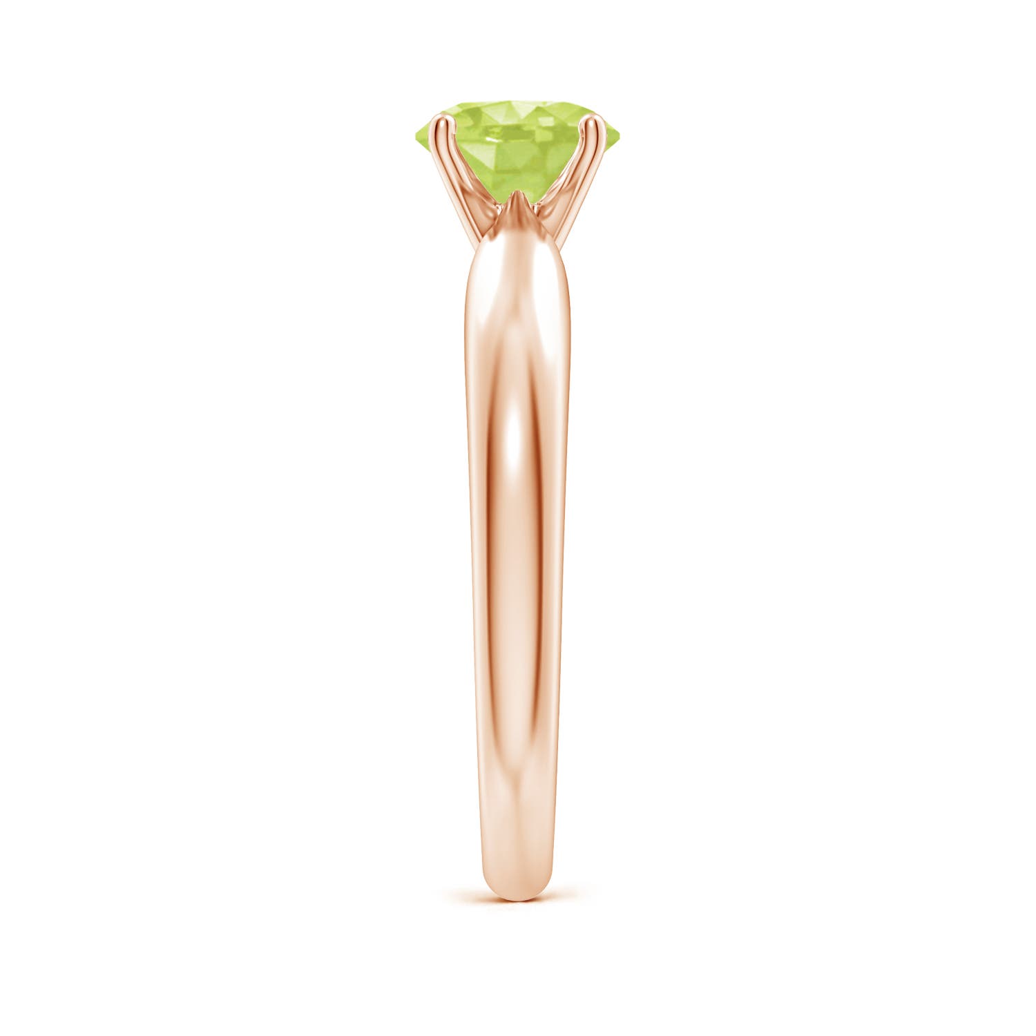 A - Peridot / 0.95 CT / 14 KT Rose Gold