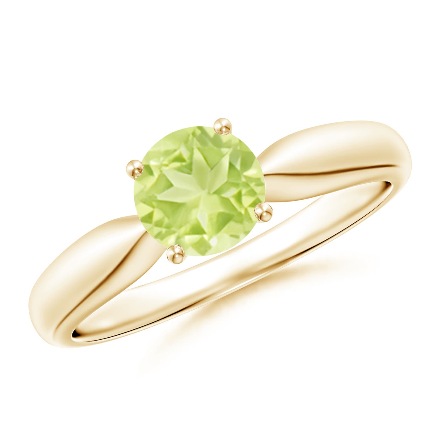 A - Peridot / 0.95 CT / 14 KT Yellow Gold