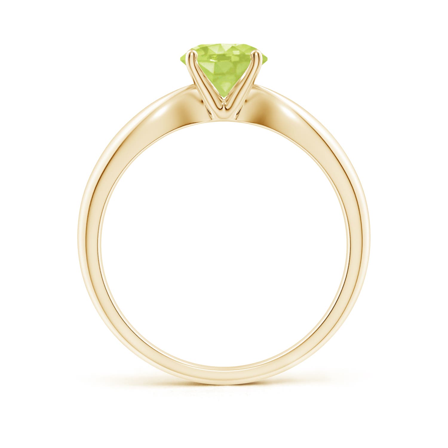 A - Peridot / 0.95 CT / 14 KT Yellow Gold