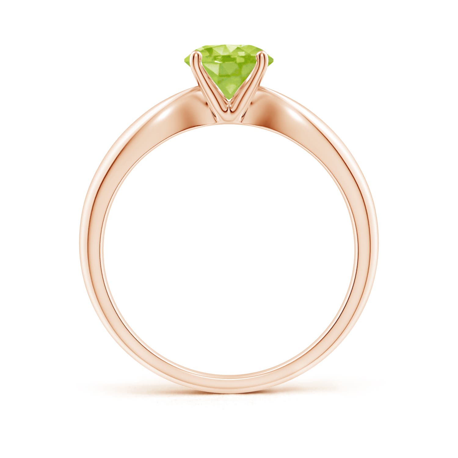 AA - Peridot / 0.95 CT / 14 KT Rose Gold