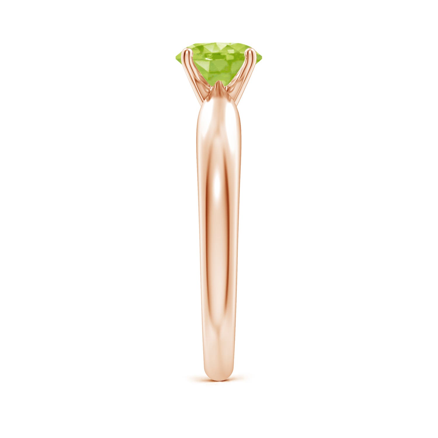 AA - Peridot / 0.95 CT / 14 KT Rose Gold