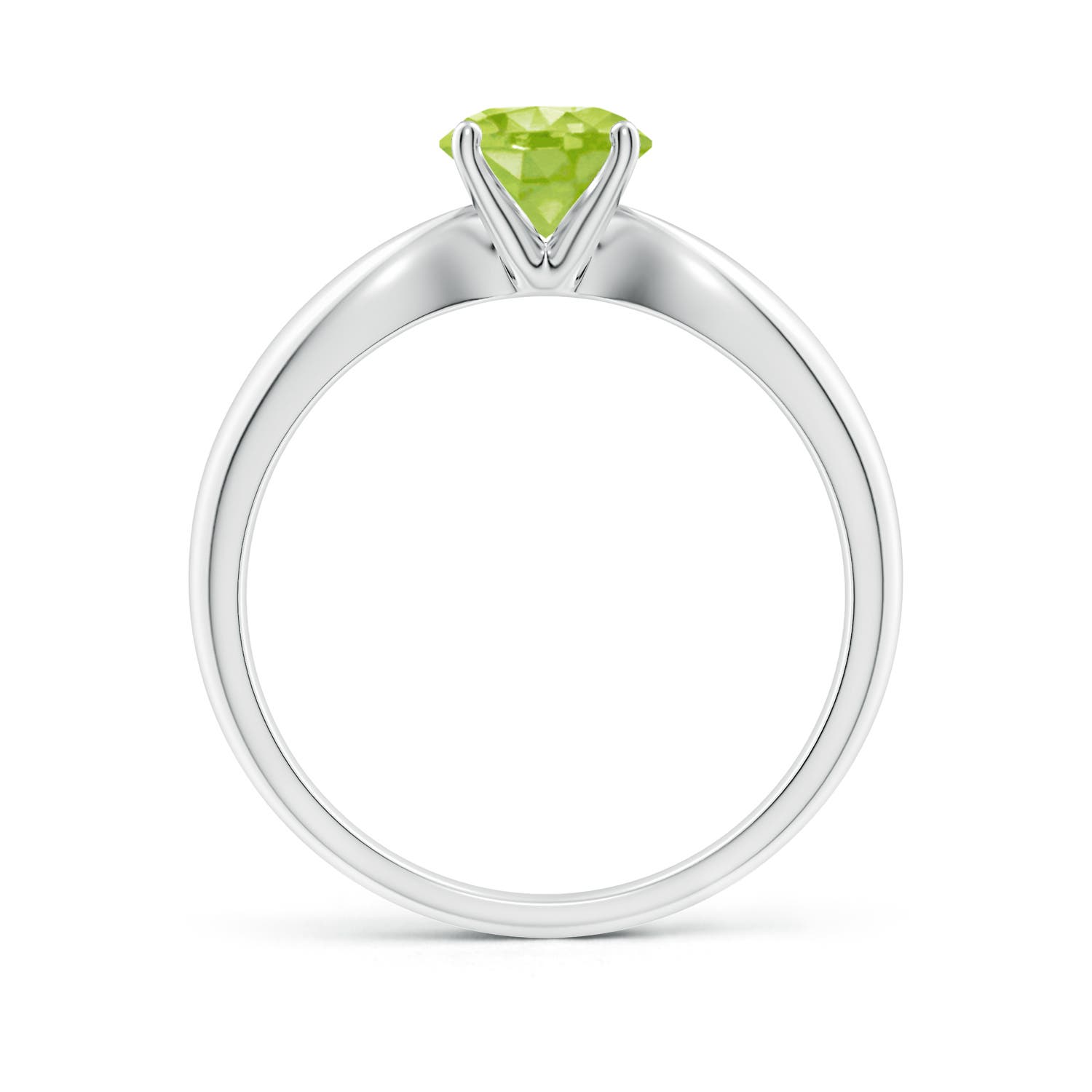 AA - Peridot / 0.95 CT / 14 KT White Gold