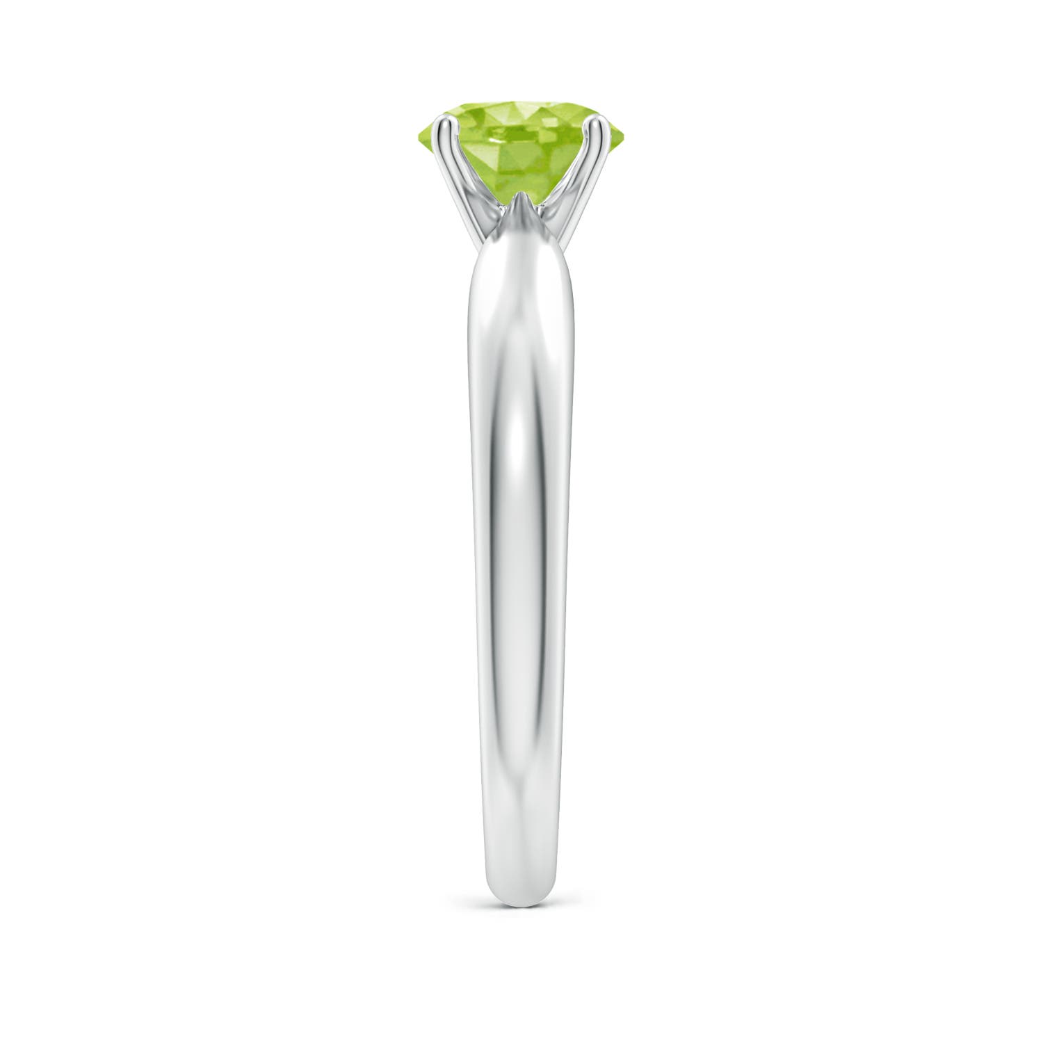 AA - Peridot / 0.95 CT / 14 KT White Gold