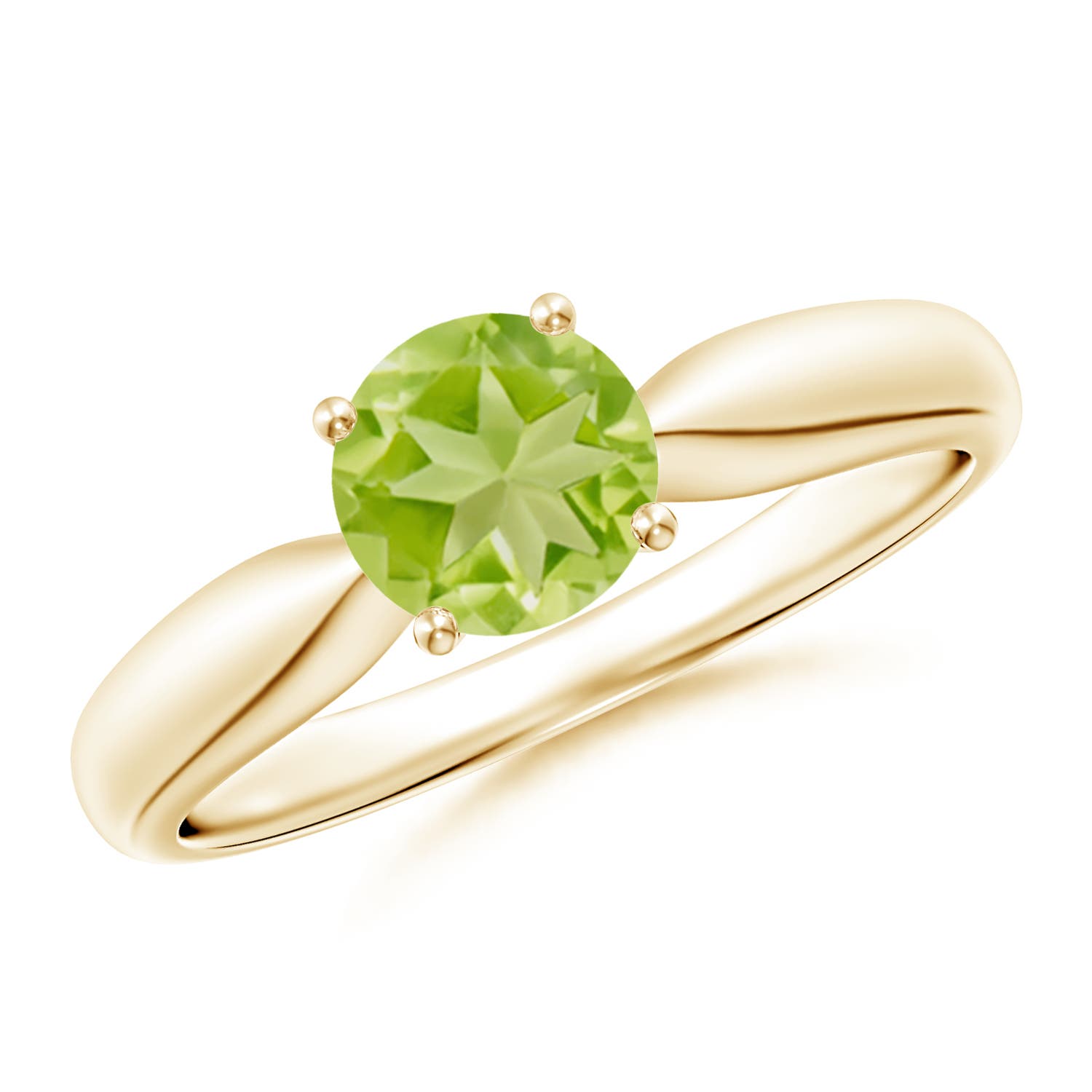 AA - Peridot / 0.95 CT / 14 KT Yellow Gold