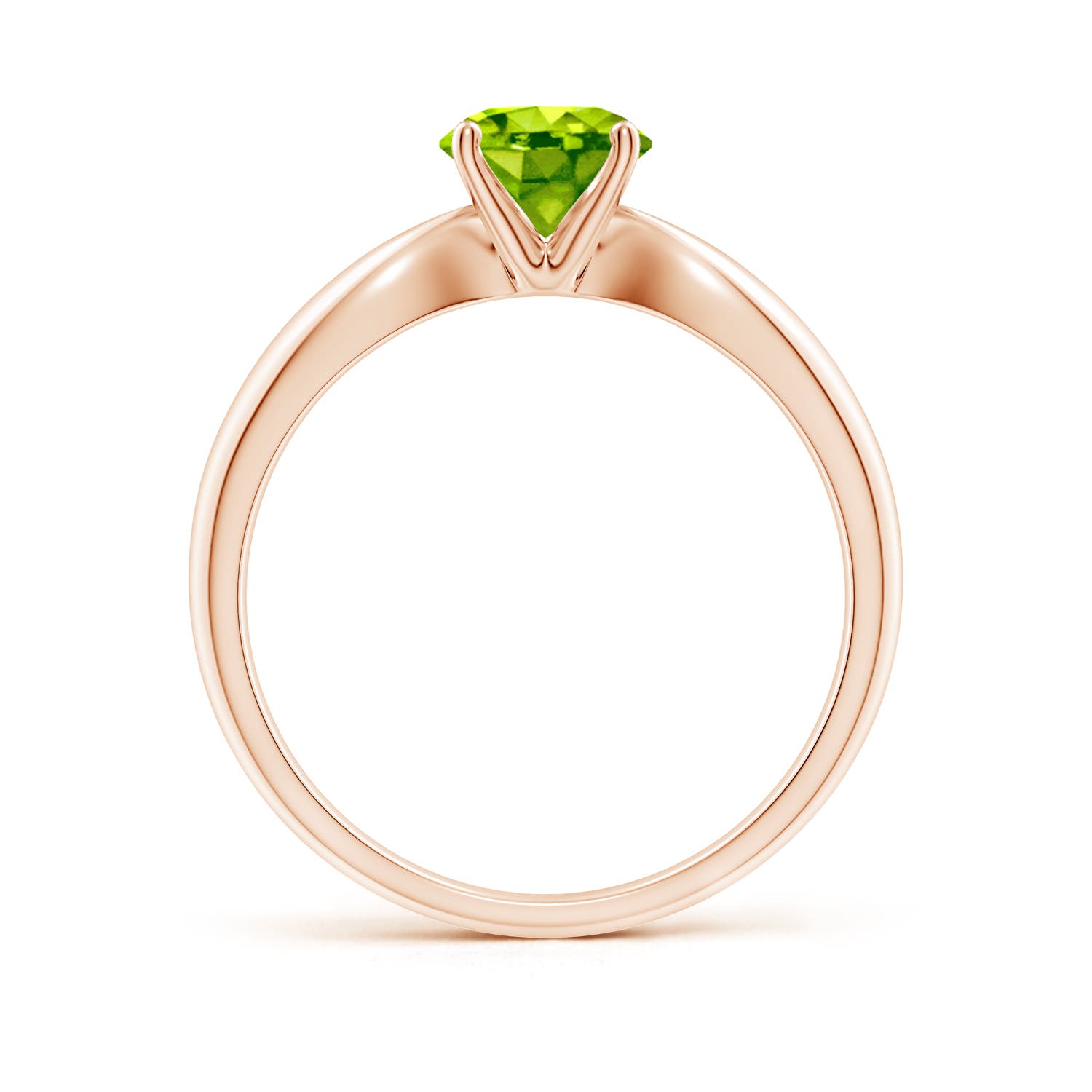 AAA - Peridot / 0.95 CT / 14 KT Rose Gold