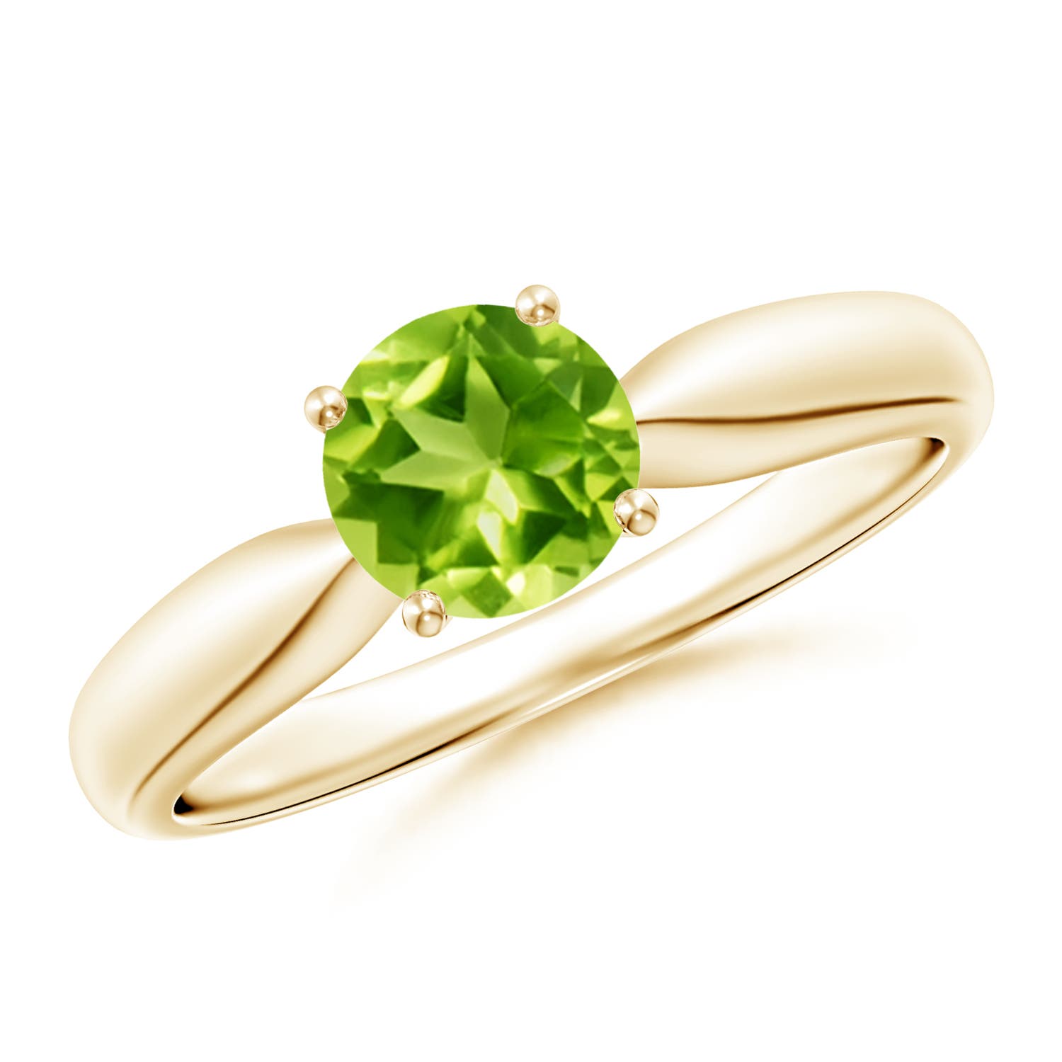 AAA - Peridot / 0.95 CT / 14 KT Yellow Gold