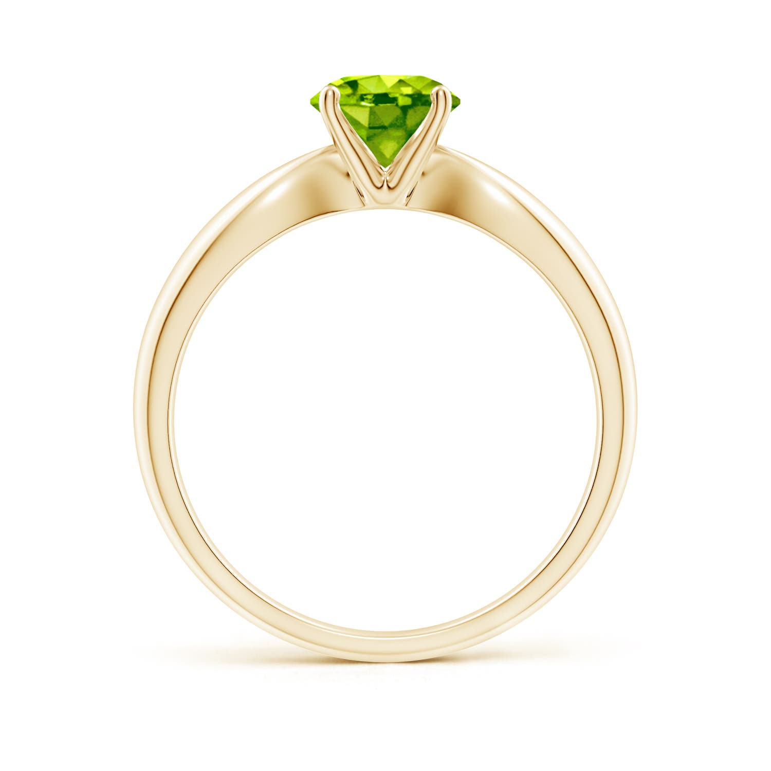 AAA - Peridot / 0.95 CT / 14 KT Yellow Gold