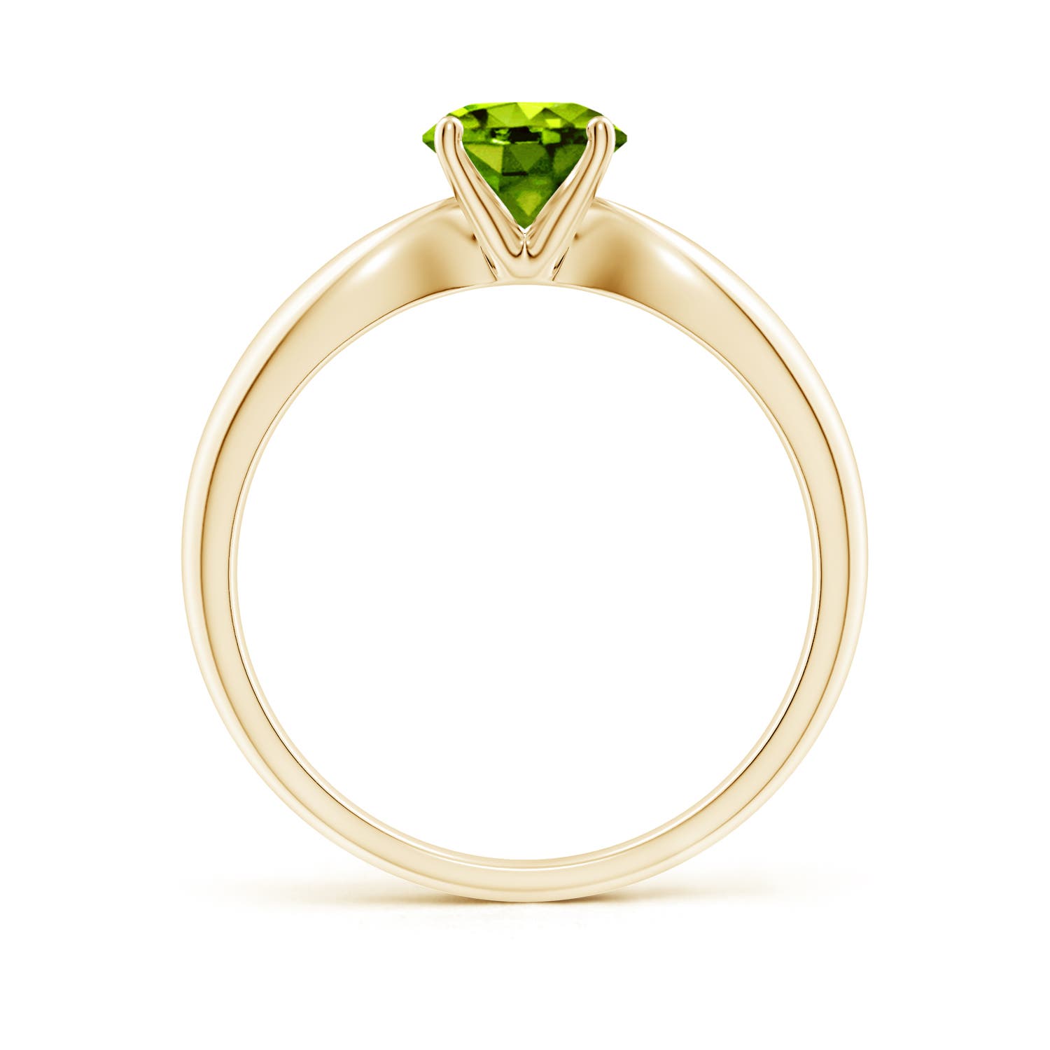 AAAA - Peridot / 0.95 CT / 14 KT Yellow Gold