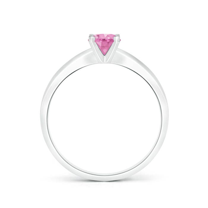 A - Pink Sapphire / 0.6 CT / 14 KT White Gold