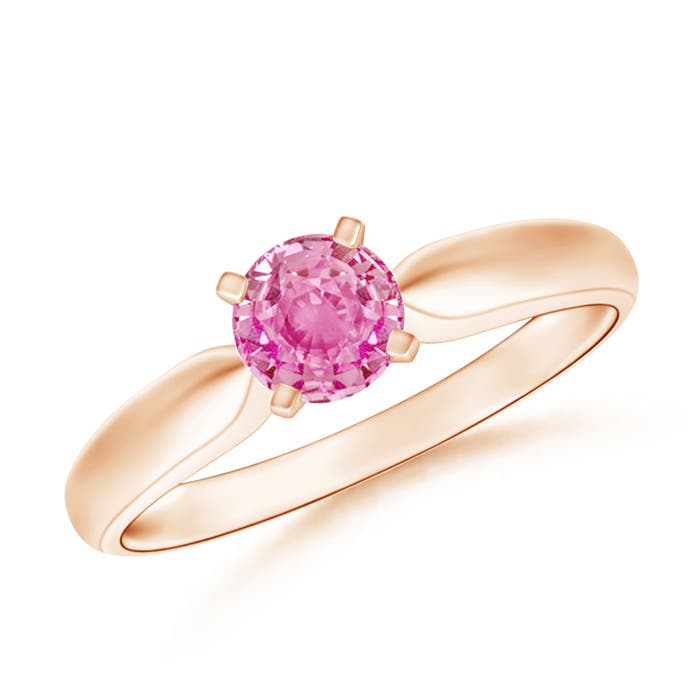 AA - Pink Sapphire / 0.6 CT / 14 KT Rose Gold