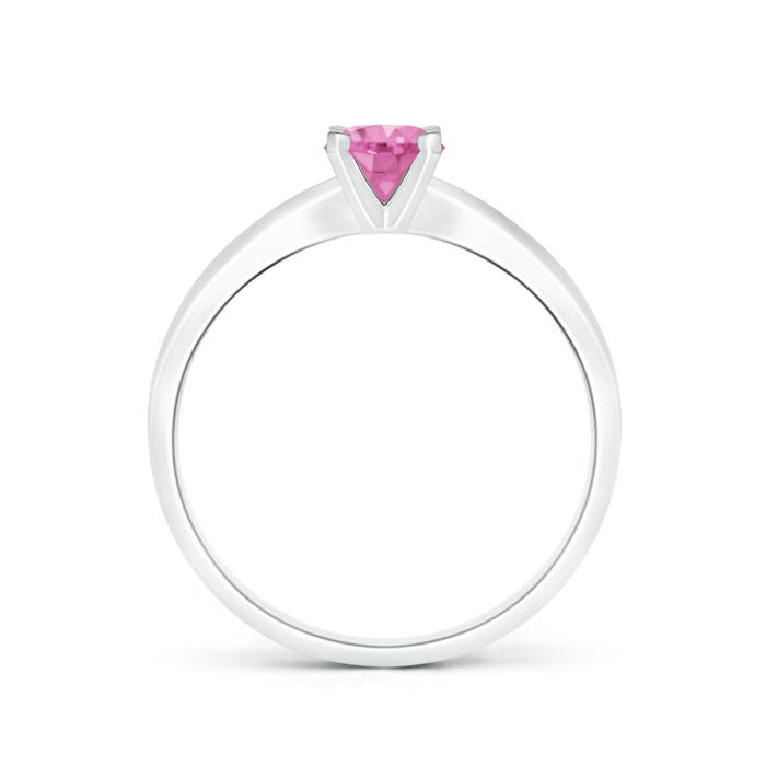 AA - Pink Sapphire / 0.6 CT / 14 KT White Gold