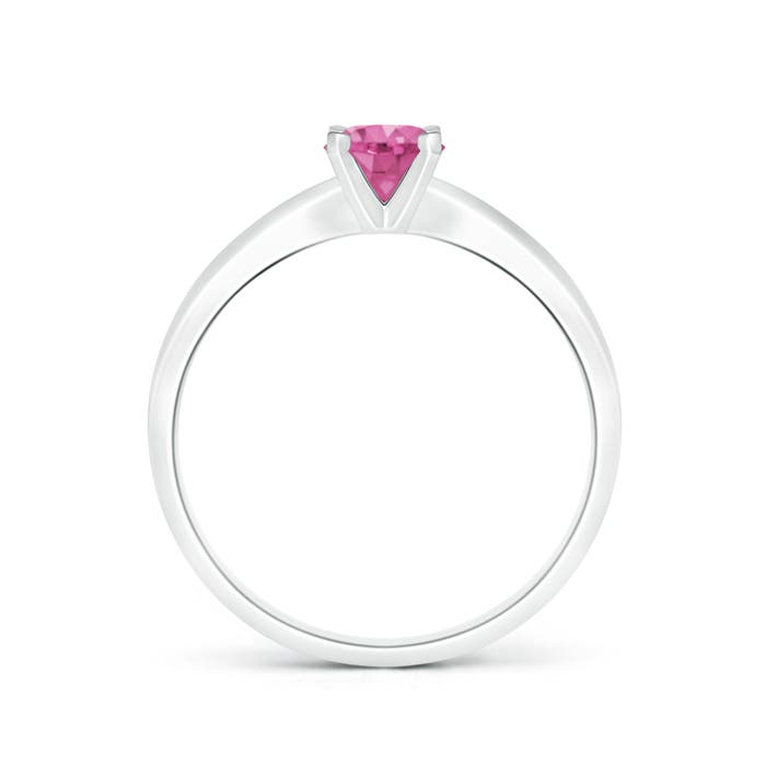 AAA - Pink Sapphire / 0.6 CT / 14 KT White Gold