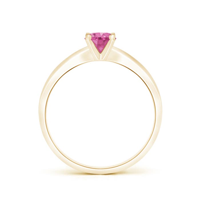 AAA - Pink Sapphire / 0.6 CT / 14 KT Yellow Gold