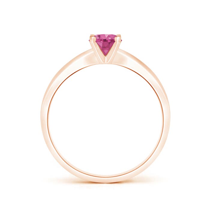 AAAA - Pink Sapphire / 0.6 CT / 14 KT Rose Gold