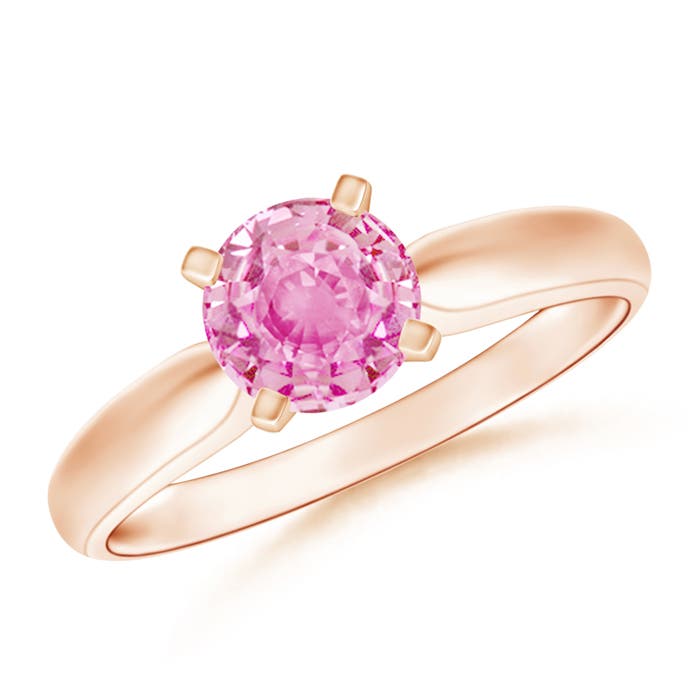 A - Pink Sapphire / 1 CT / 14 KT Rose Gold