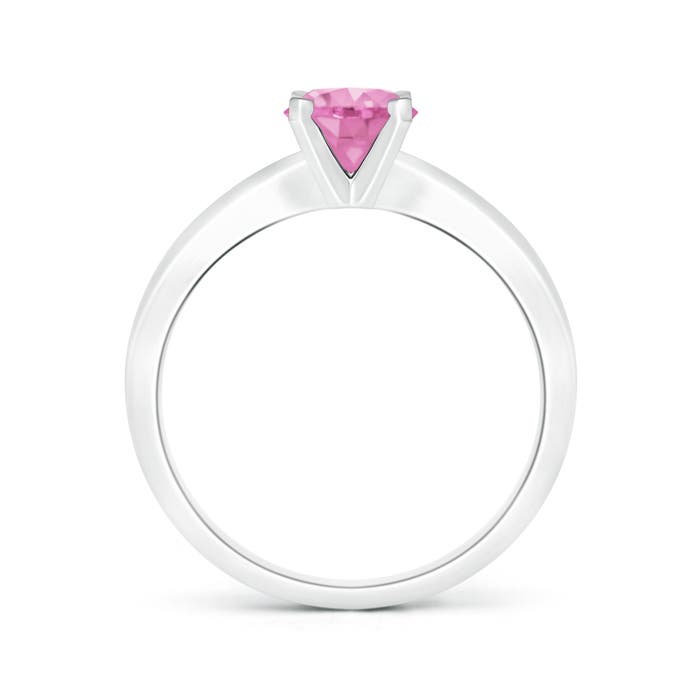 A - Pink Sapphire / 1 CT / 14 KT White Gold