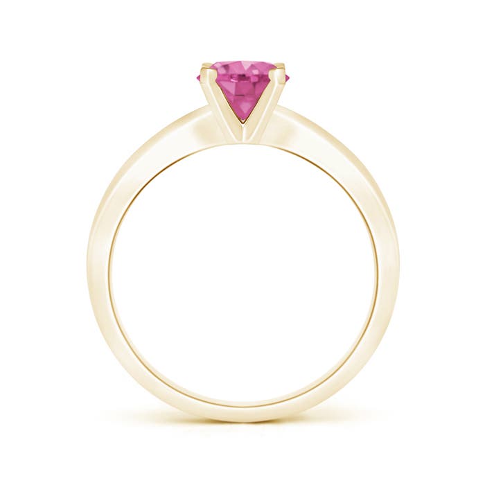 AAA - Pink Sapphire / 1 CT / 14 KT Yellow Gold