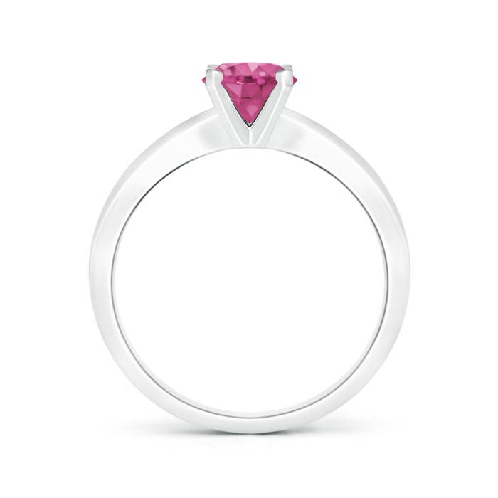 AAAA - Pink Sapphire / 1 CT / 14 KT White Gold