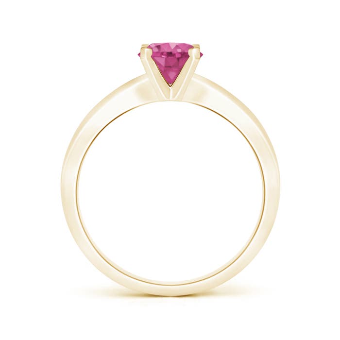 AAAA - Pink Sapphire / 1 CT / 14 KT Yellow Gold