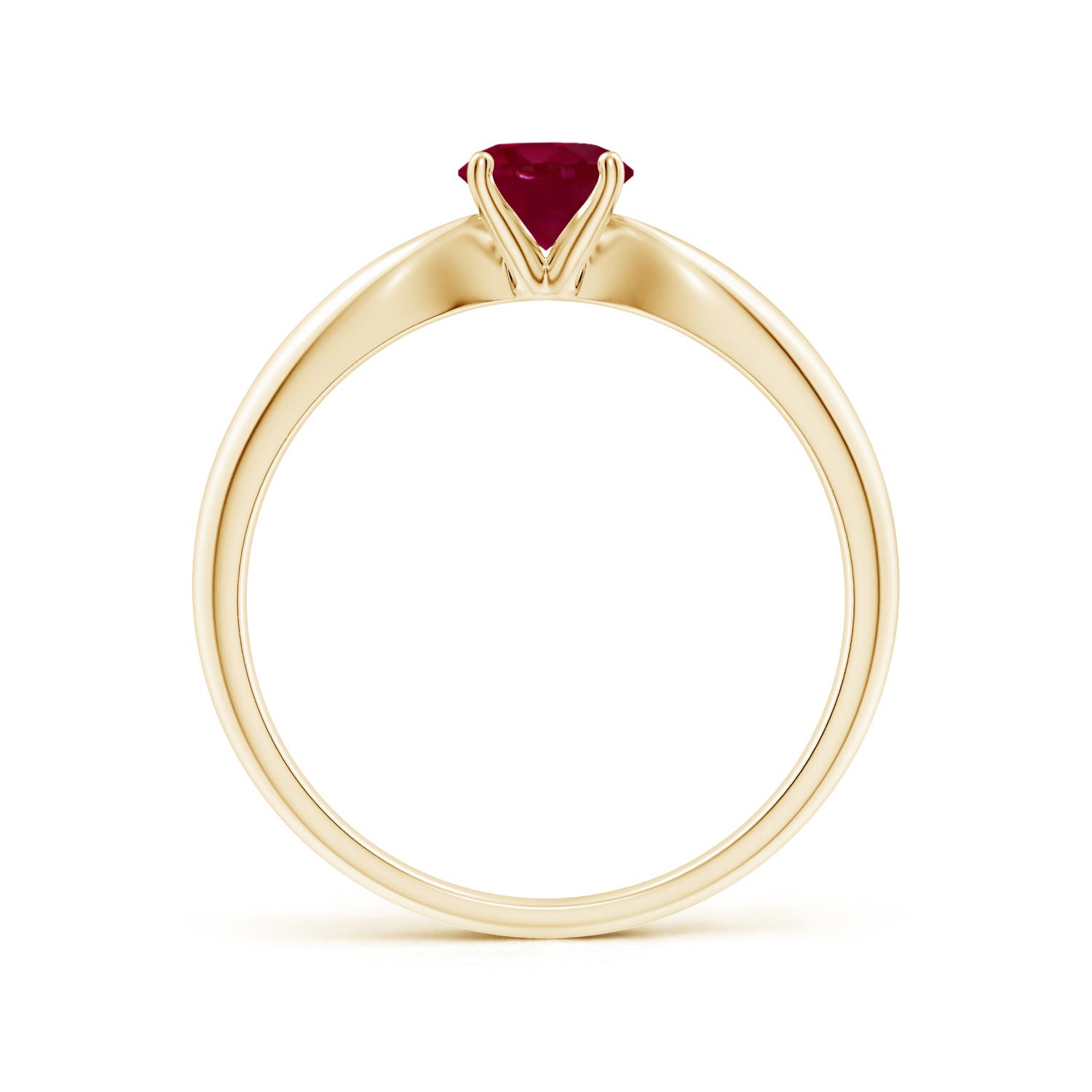 A - Ruby / 0.6 CT / 14 KT Yellow Gold