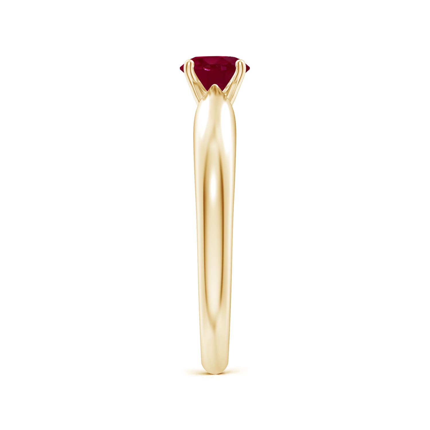 A - Ruby / 0.6 CT / 14 KT Yellow Gold