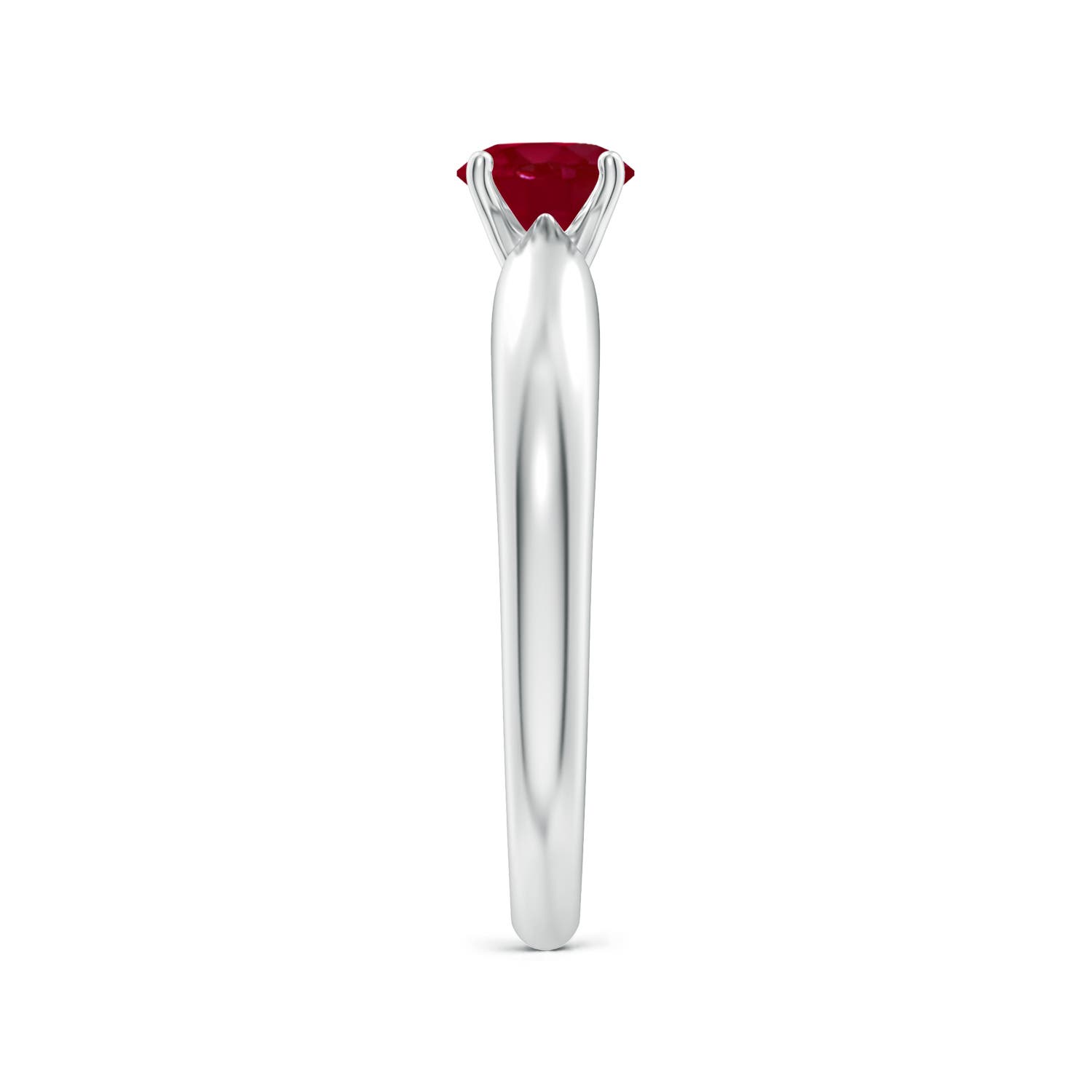 AA - Ruby / 0.6 CT / 14 KT White Gold