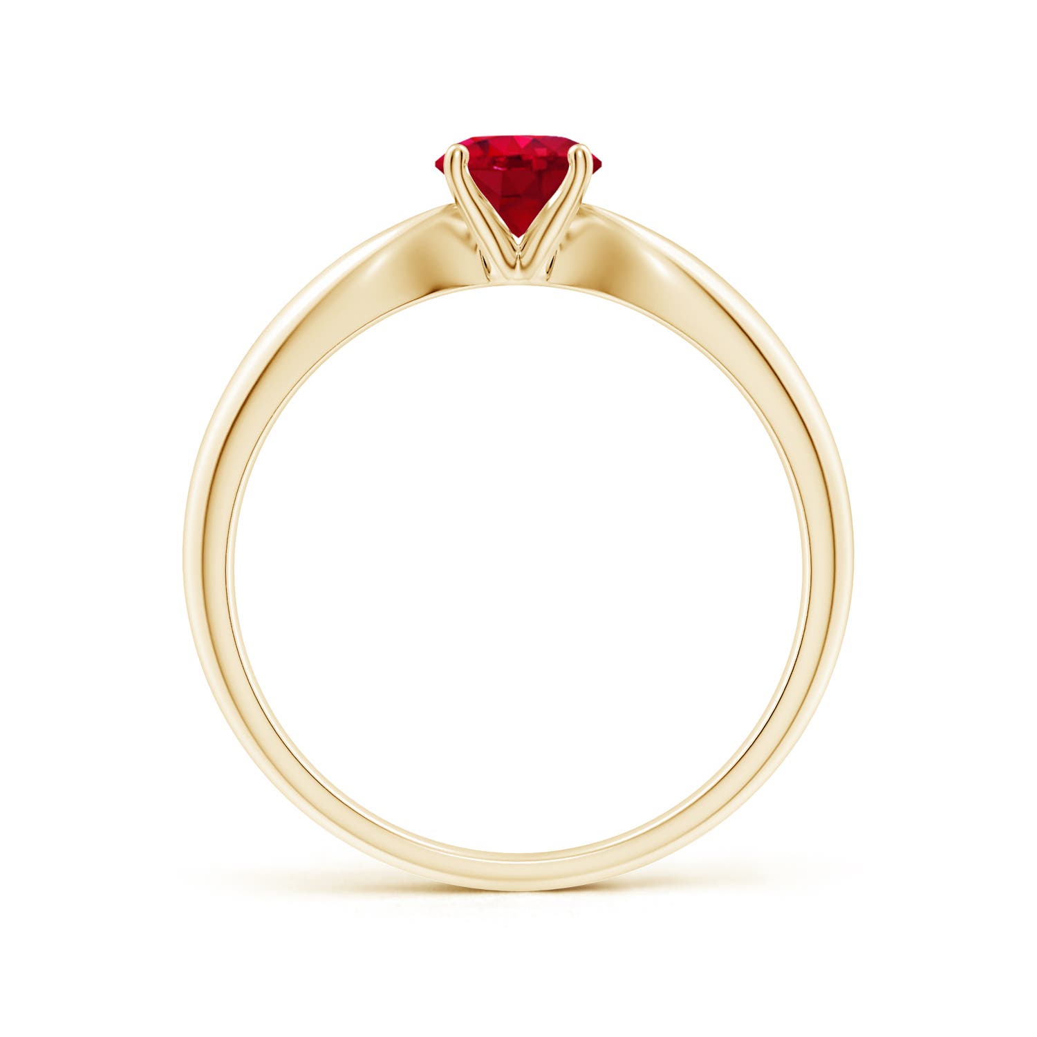 AAA - Ruby / 0.6 CT / 14 KT Yellow Gold