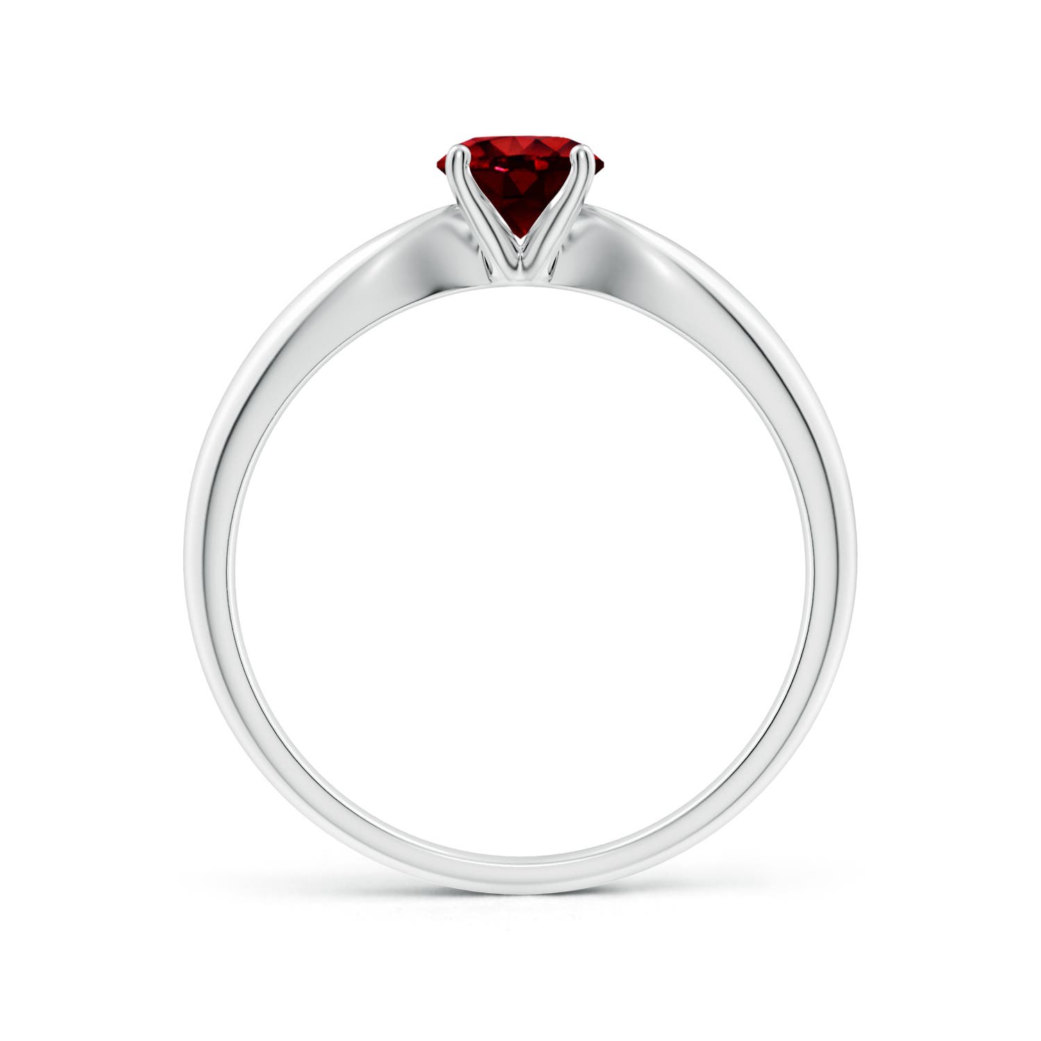 AAAA - Ruby / 0.6 CT / 14 KT White Gold