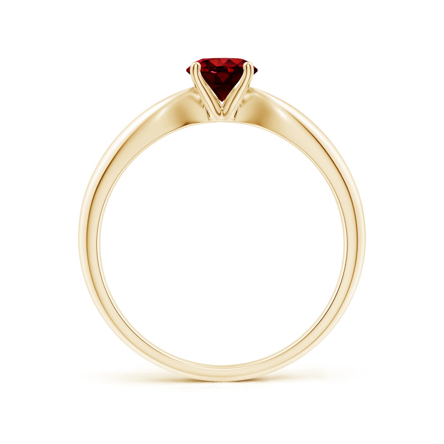 AAAA - Ruby / 0.6 CT / 14 KT Yellow Gold