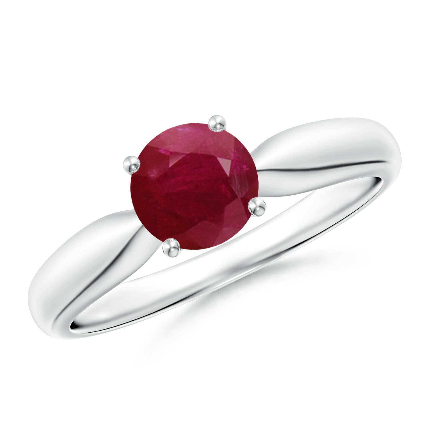 A - Ruby / 1 CT / 14 KT White Gold