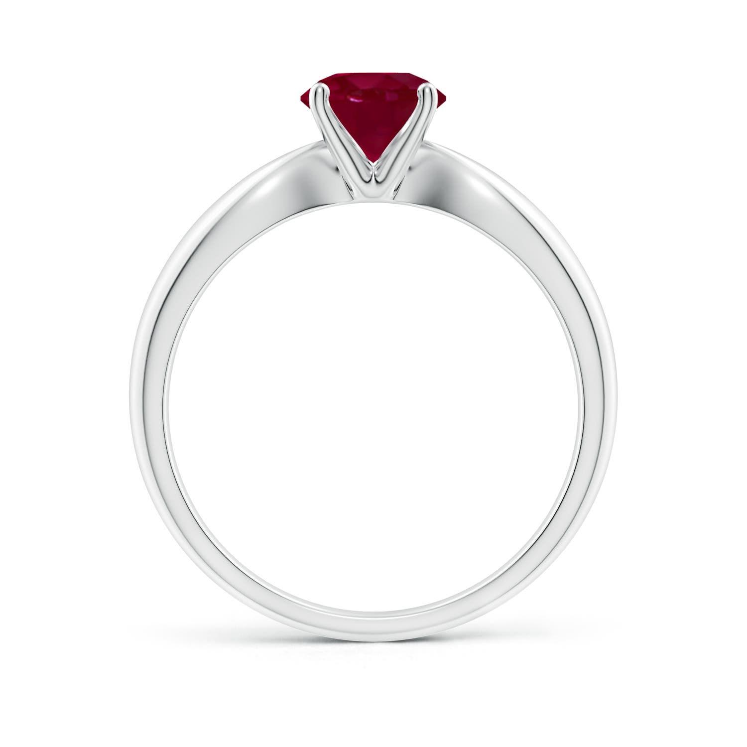 A - Ruby / 1 CT / 14 KT White Gold