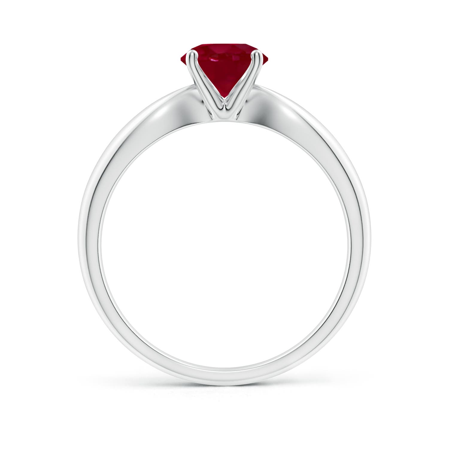 AA - Ruby / 1 CT / 14 KT White Gold