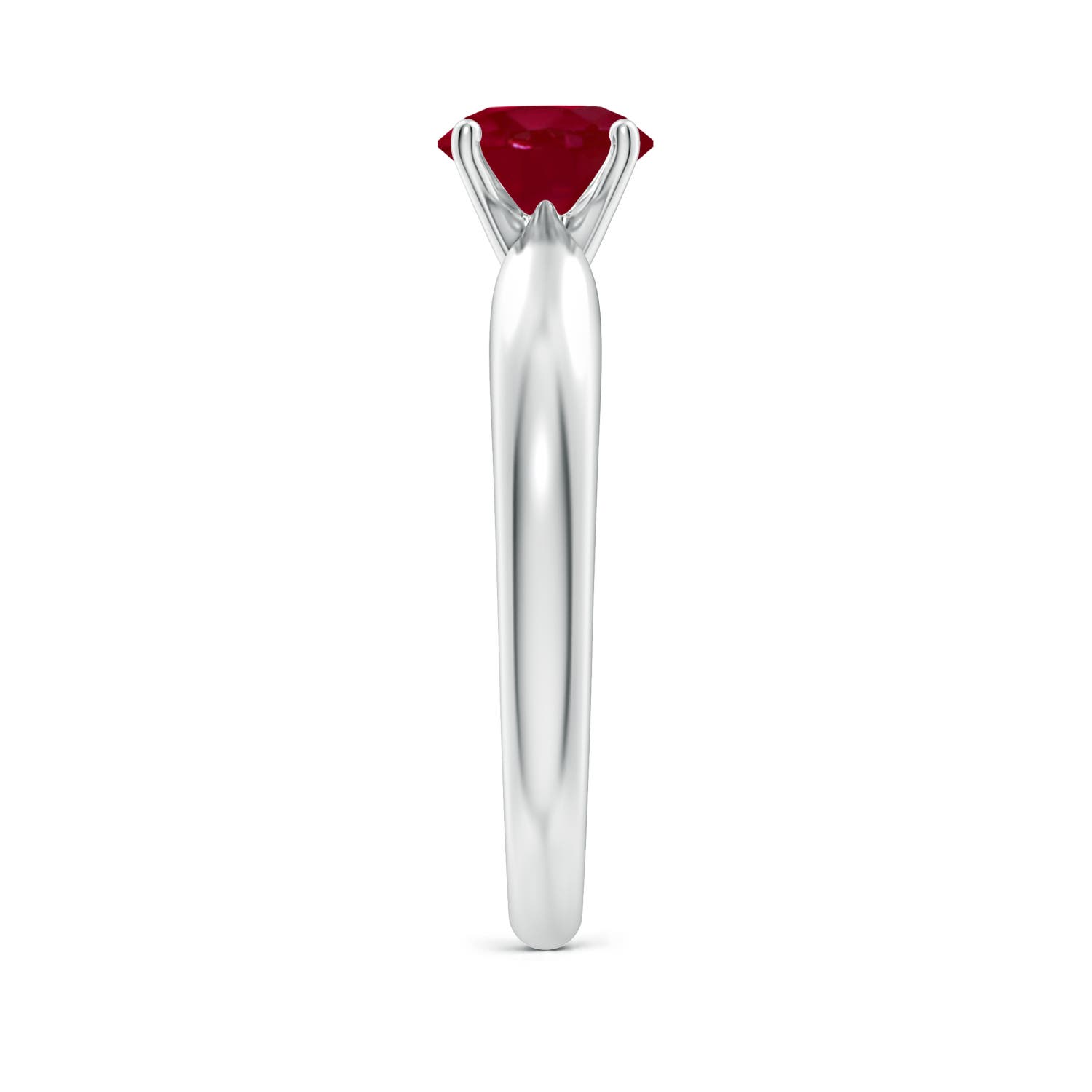 AA - Ruby / 1 CT / 14 KT White Gold