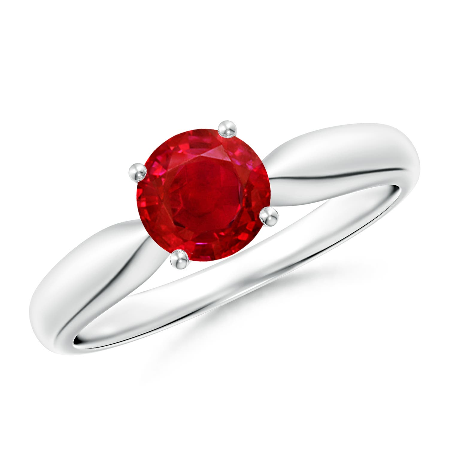 AAA - Ruby / 1 CT / 14 KT White Gold