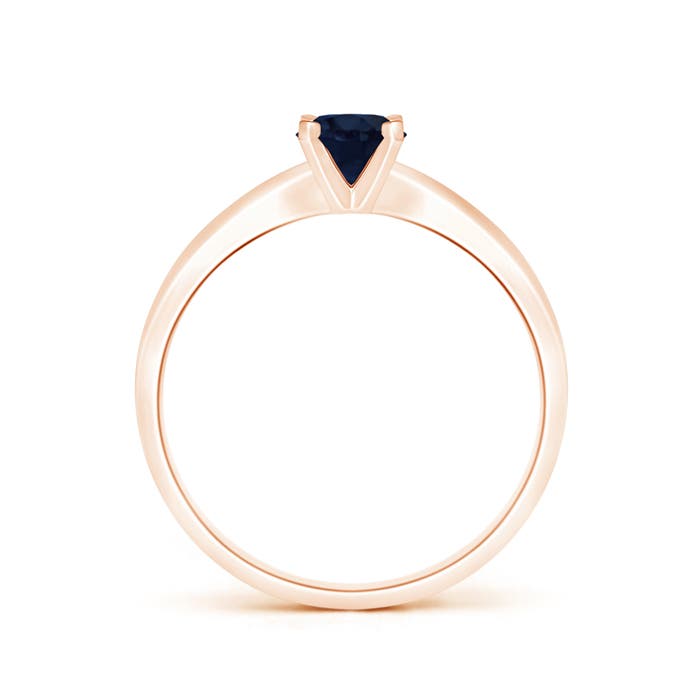 A - Blue Sapphire / 0.6 CT / 14 KT Rose Gold