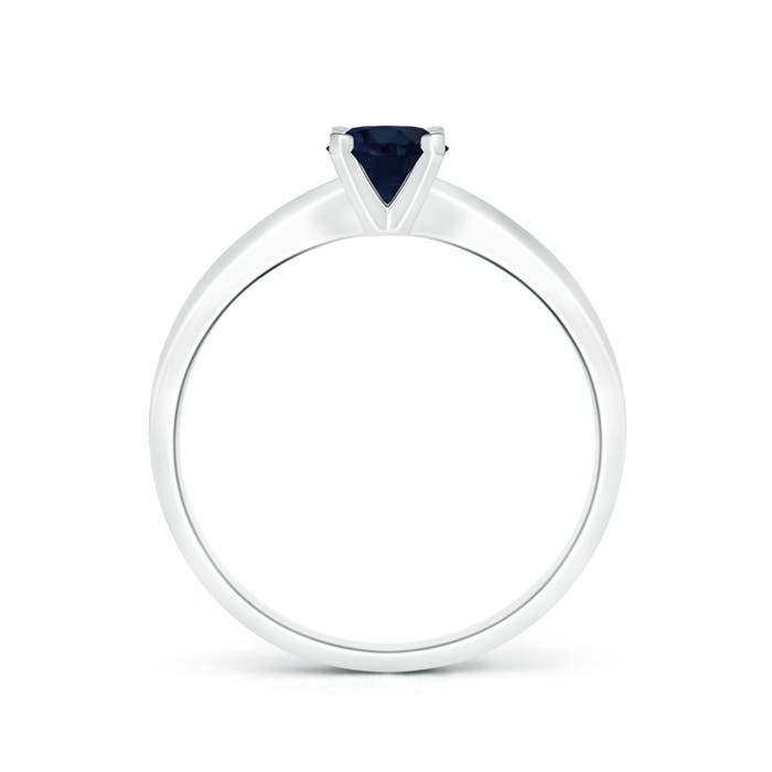 A - Blue Sapphire / 0.6 CT / 14 KT White Gold