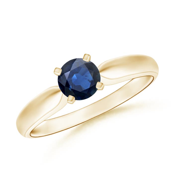 AA - Blue Sapphire / 0.6 CT / 14 KT Yellow Gold