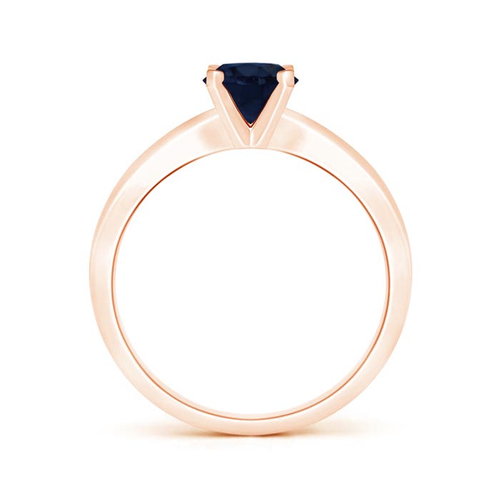 A - Blue Sapphire / 1 CT / 14 KT Rose Gold