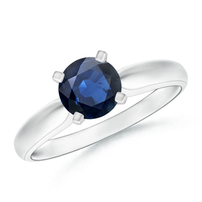 AA - Blue Sapphire / 1 CT / 14 KT White Gold